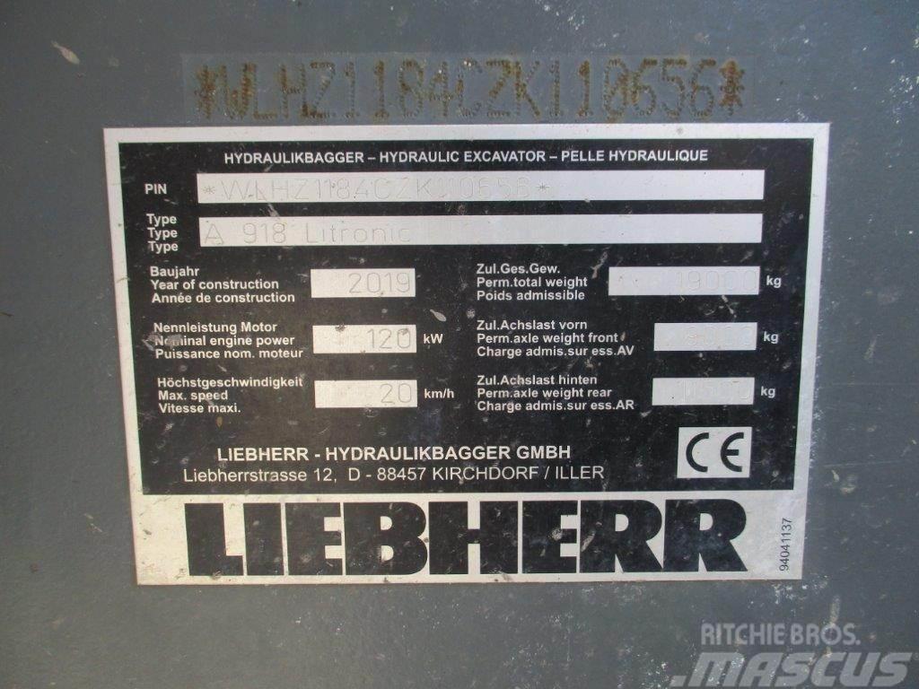 Liebherr A 918 Litronic Pyöräkaivukoneet