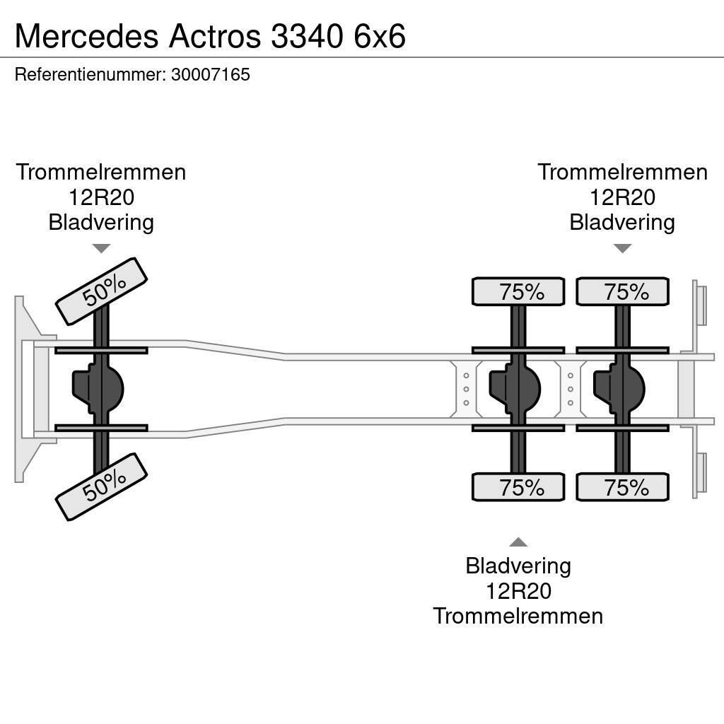 Mercedes-Benz Actros 3340 6x6 Sora- ja kippiautot