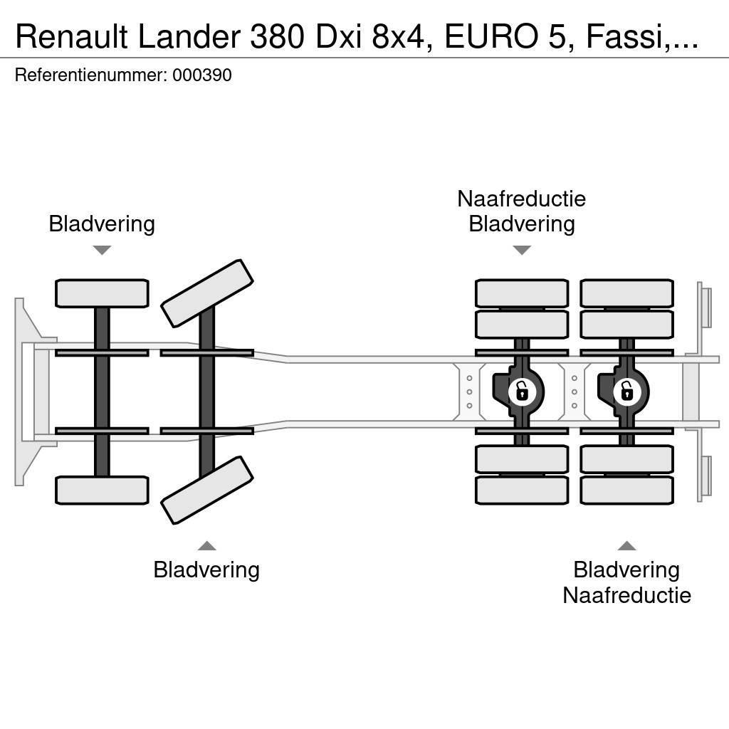 Renault Lander 380 Dxi 8x4, EURO 5, Fassi, Remote, Steel S Lava-kuorma-autot