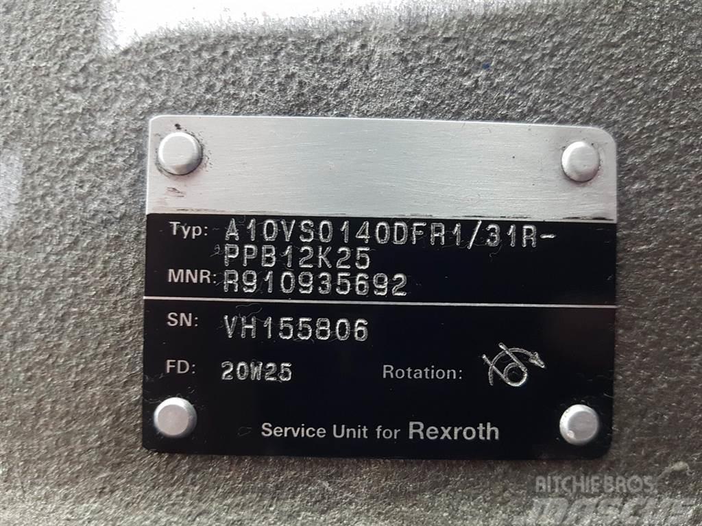 Rexroth A10VSO140DFR1/31R - Load sensing pump Hydrauliikka