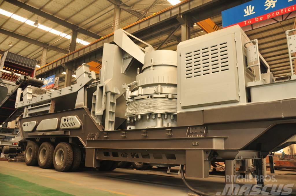 Liming HP300 mobile cone crusher&screen for stone&rock Mobiilimurskaimet