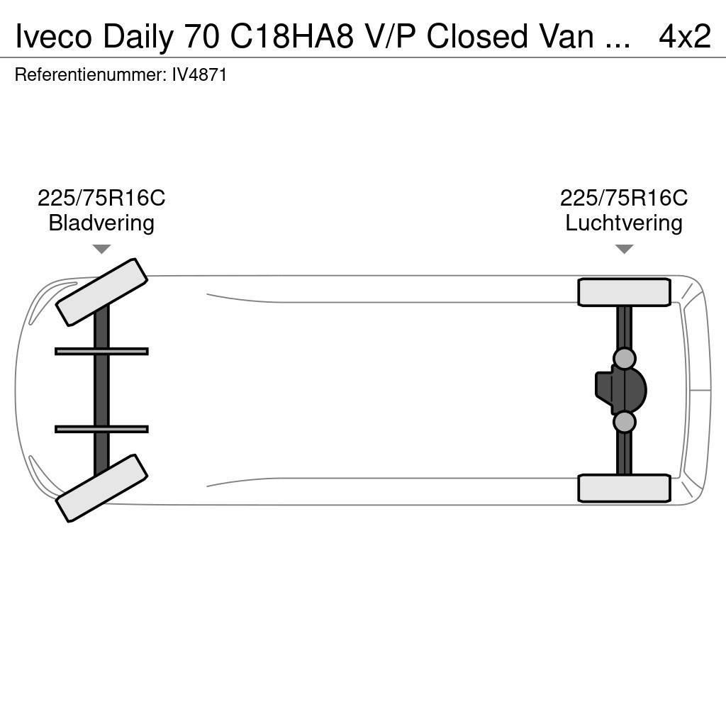 Iveco Daily 70 C18HA8 V/P Closed Van (3 units) Jakeluautot