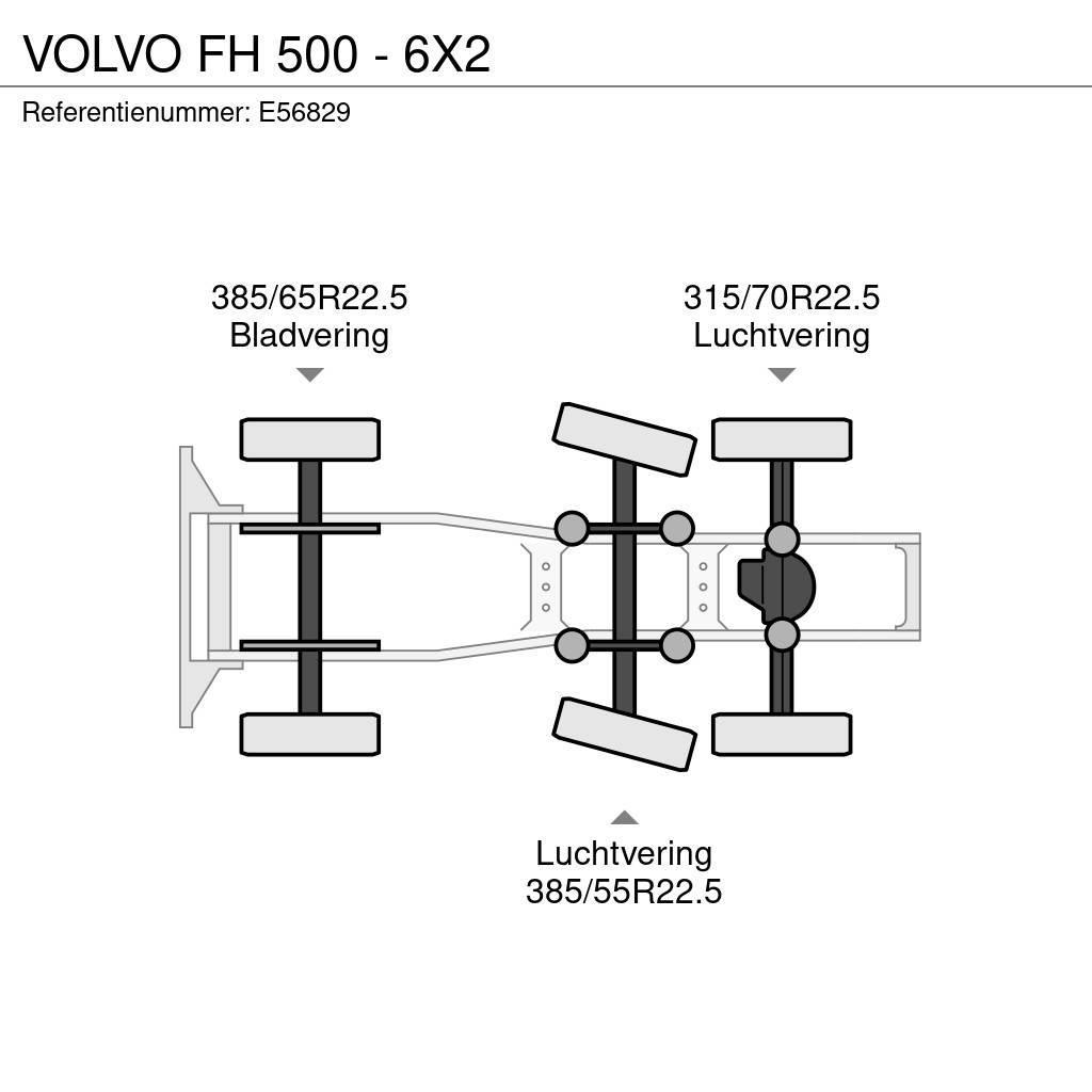 Volvo FH 500 - 6X2 Vetopöytäautot