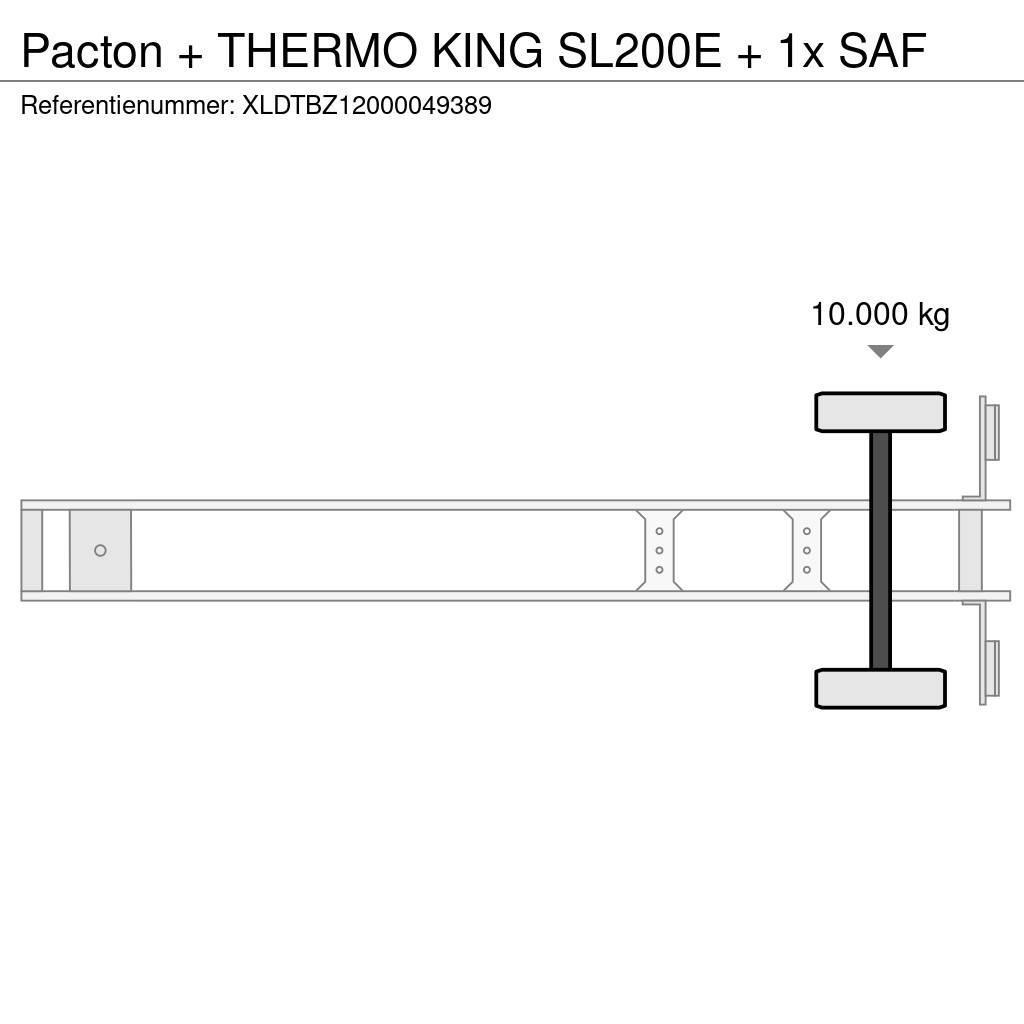 Pacton + THERMO KING SL200E + 1x SAF Kylmä-/Lämpökoripuoliperävaunut