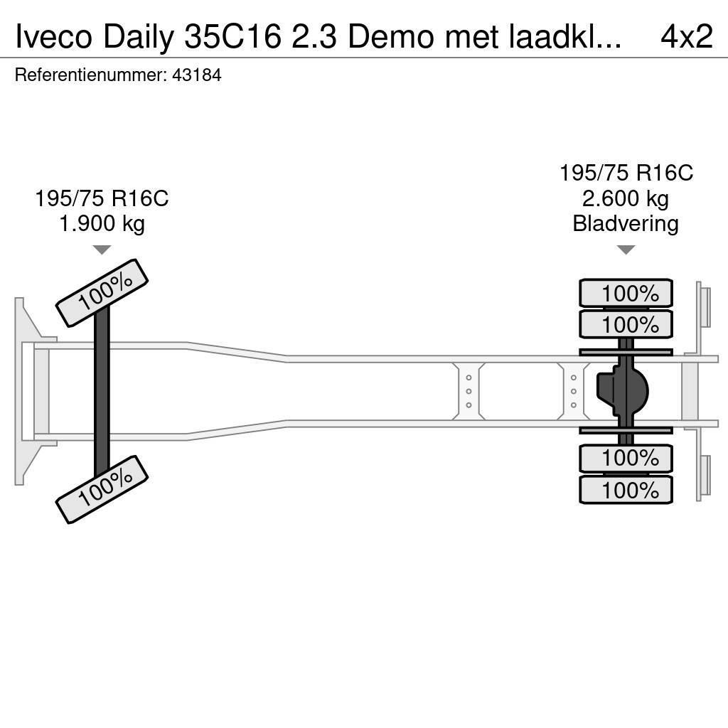 Iveco Daily 35C16 2.3 Demo met laadklep Just 2.254 km! Umpikorikuorma-autot