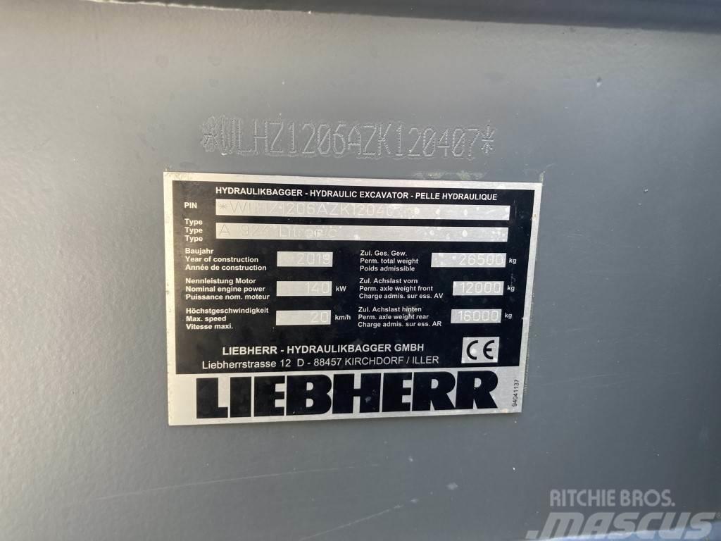 Liebherr A 924 Litronic Pyöräkaivukoneet