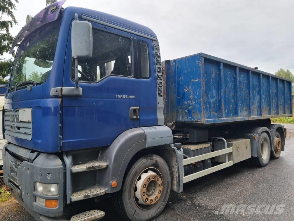 MAN TGA26.480 Koukkulava kuorma-autot