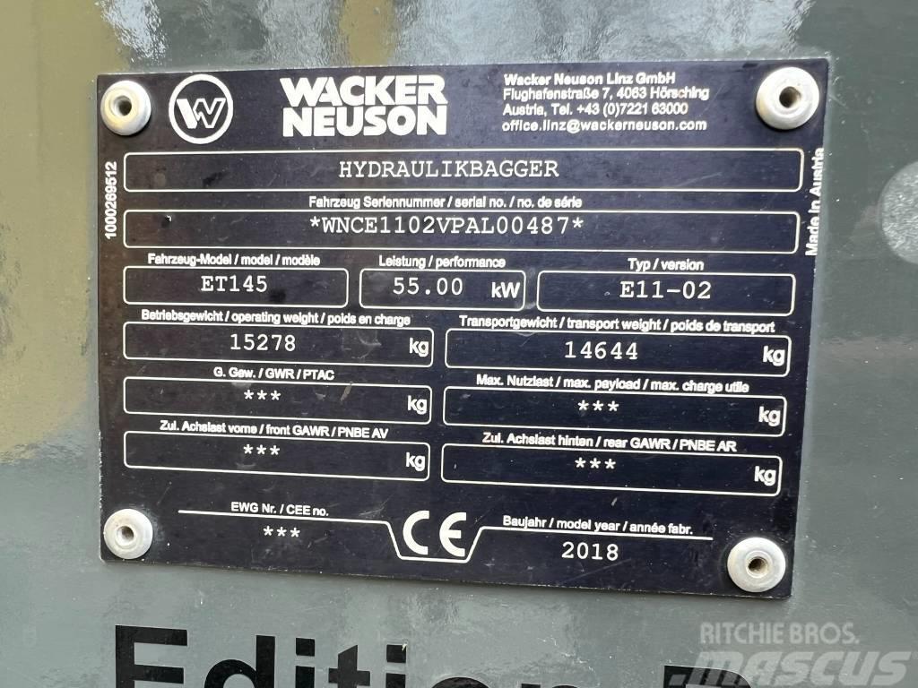 Wacker Neuson ET 145 Telakaivukoneet