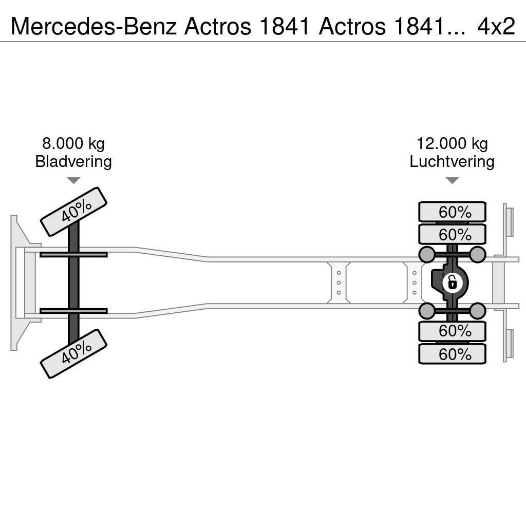 Mercedes-Benz Actros 1841 Actros 1841 Pritsche + Kran Hiab 122D- Lava-kuorma-autot