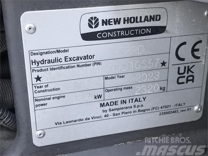 New Holland E22D MINIGRAVER DEMO Minikaivukoneet < 7t