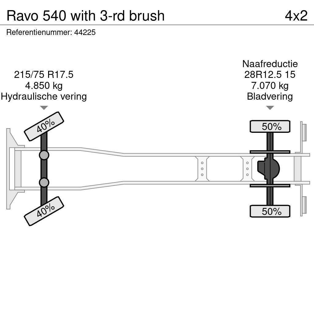 Ravo 540 with 3-rd brush Lakaisuautot