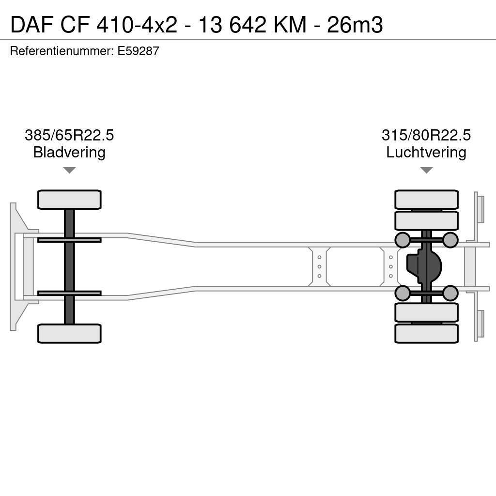 DAF CF 410-4x2 - 13 642 KM - 26m3 Sora- ja kippiautot