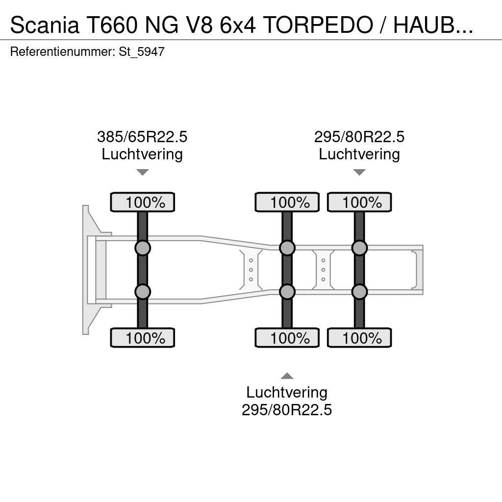 Scania T660 NG V8 6x4 TORPEDO / HAUBER / NEW ! Vetopöytäautot