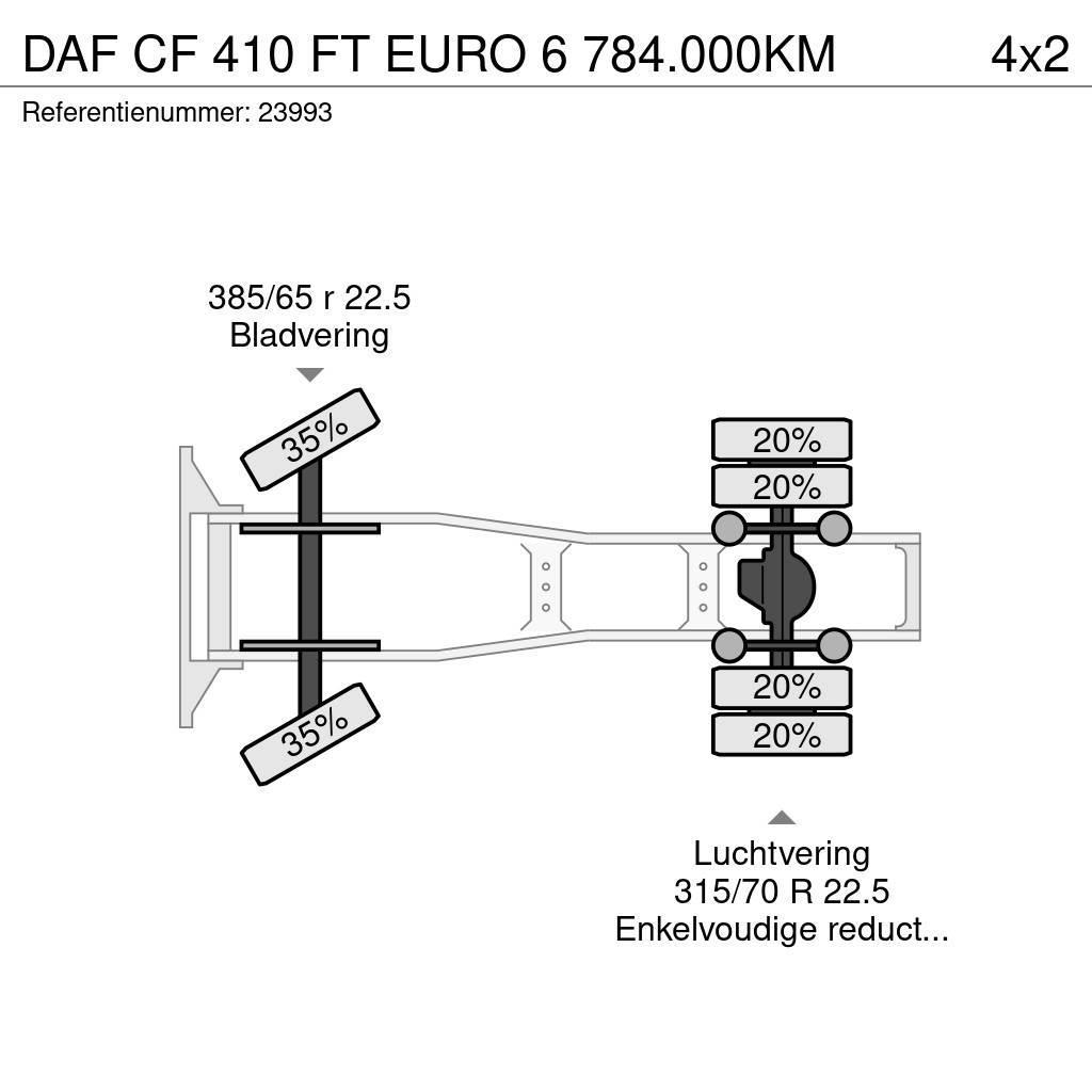 DAF CF 410 FT EURO 6 784.000KM Vetopöytäautot