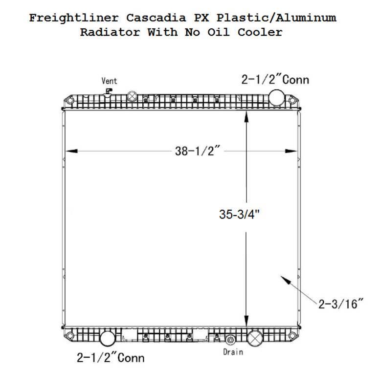 Freightliner Cascadia PX Jäähdyttimet