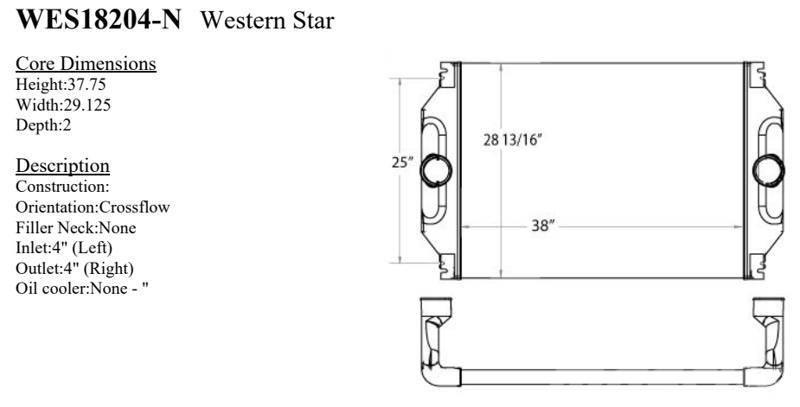 Western Star 4900 Series Jäähdyttimet