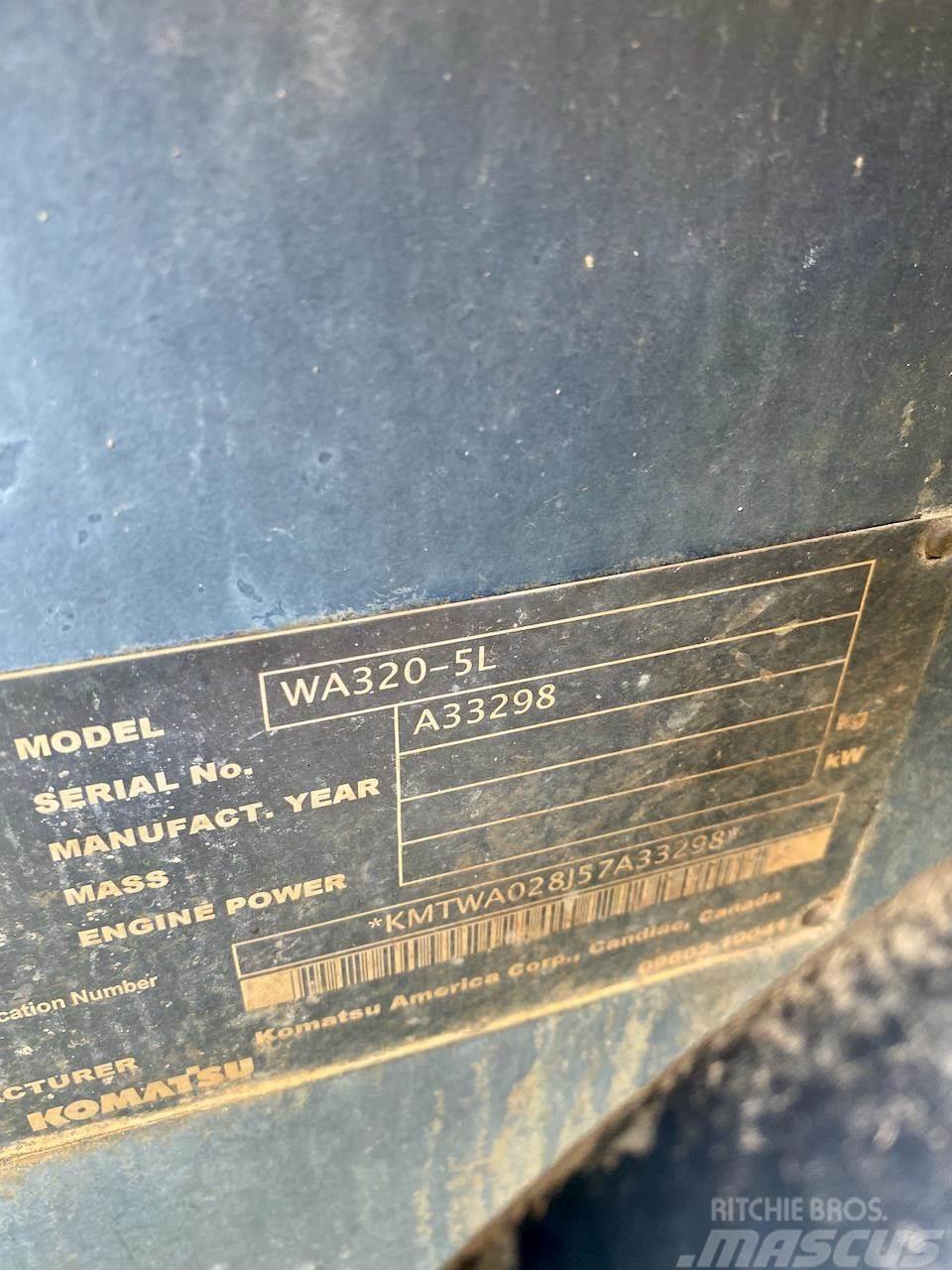 Komatsu WA320-5 Pyöräkuormaajat