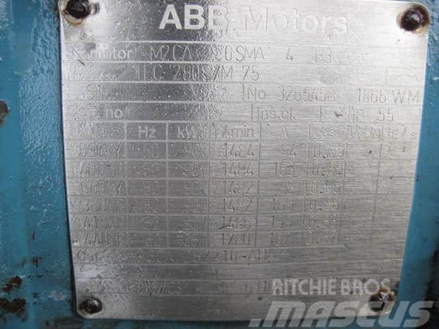 90 kW ABB M2CA 80SMA 4 B3 E-Motor Moottorit