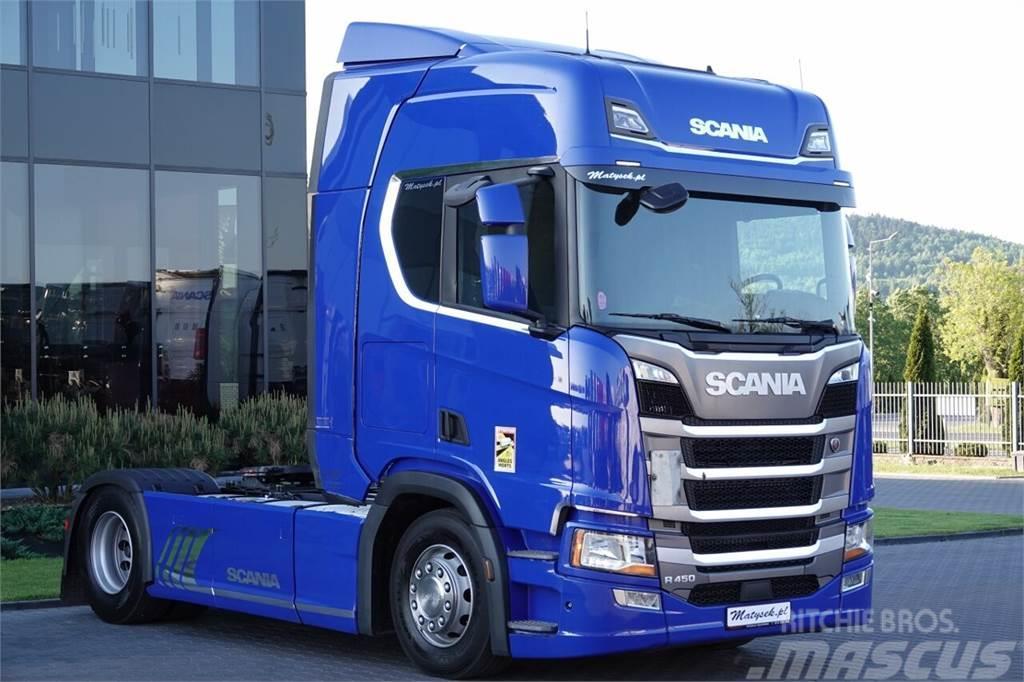 Scania R 450 / RETARDER / OPONY 100 % / 2018 ROK Vetopöytäautot