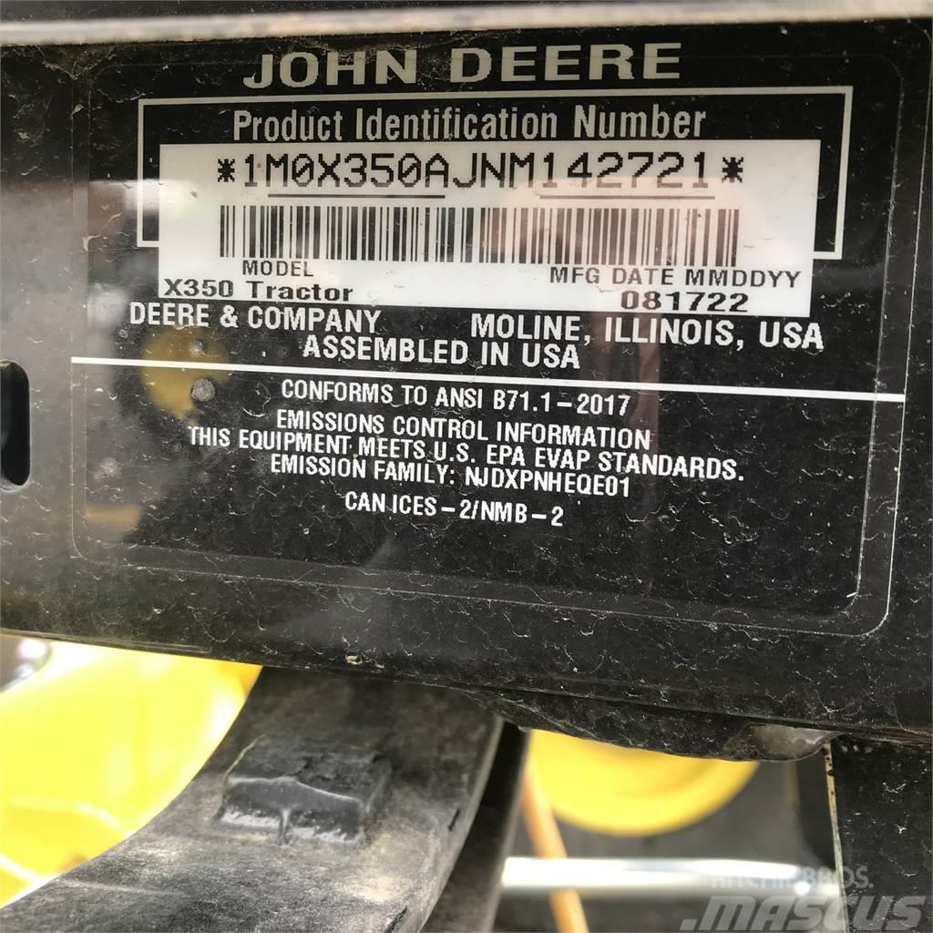 John Deere X350 Taajamatraktorit