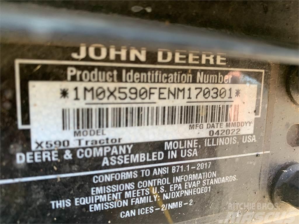 John Deere X590 Taajamatraktorit