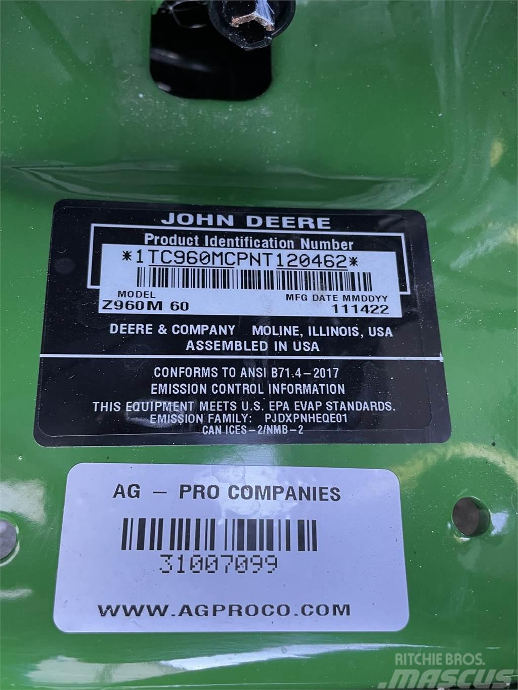 John Deere Z960M 0-kääntösäde leikkurit
