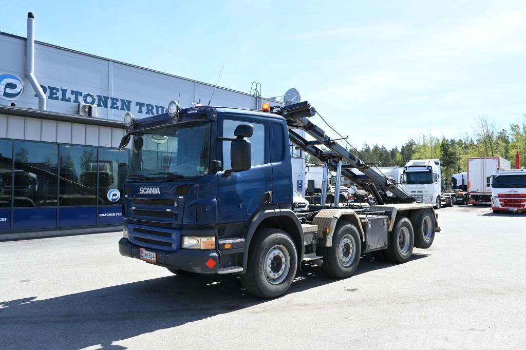 Scania P340 8x2 Huutokaupataan Vaihtolava-autot