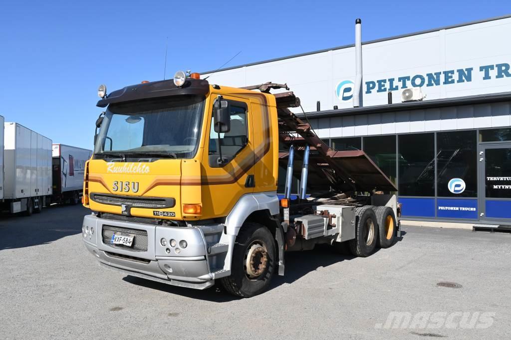 Sisu E11 420 6x2 Vaijeri Vaihtolava-autot
