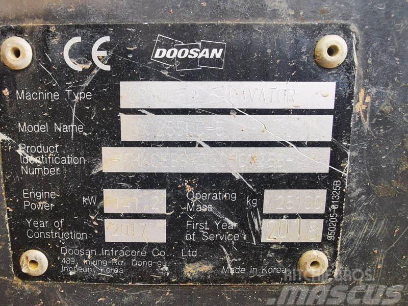 Doosan DX 255 NLC 5 Telakaivukoneet