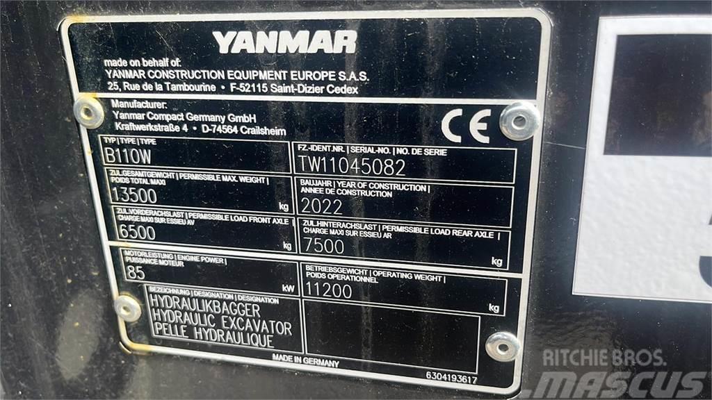 Yanmar B110W Pyöräkaivukoneet