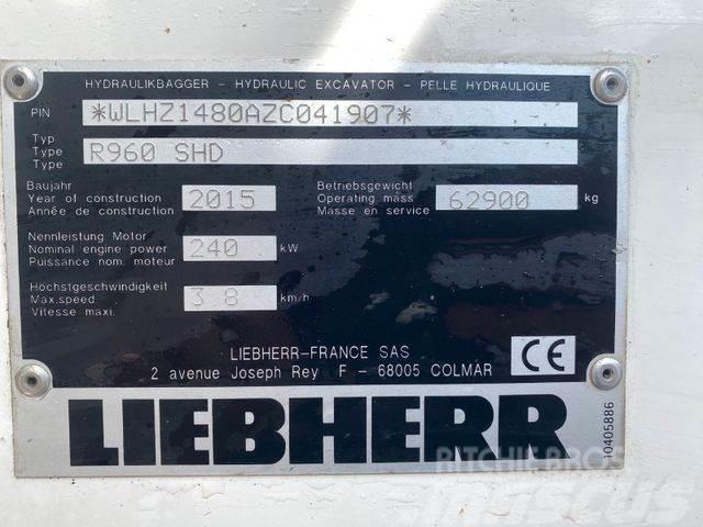 Liebherr R960 SHD ** BJ. 2015* 10.000H/Klima/ZSA/TOP Zust Telakaivukoneet