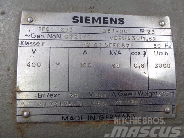  Notstromaggregat 68 KVA MWM Mercedes / Siemens Dieselgeneraattorit