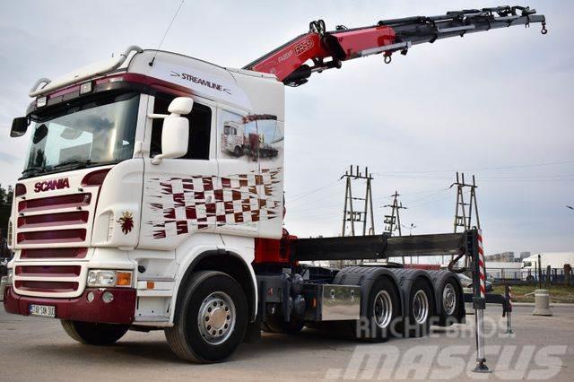 Scania R 480 8x4 FASSI 455 EURO 5 KRAN cran . Tractor Units