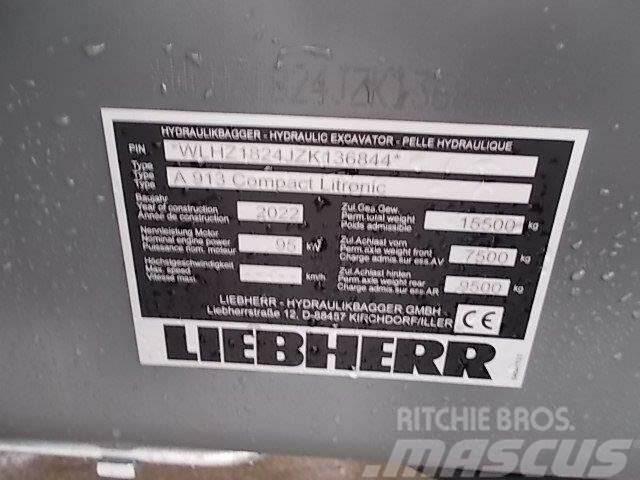 Liebherr A 913 Compact G6.0-D Litronic Pyöräkaivukoneet