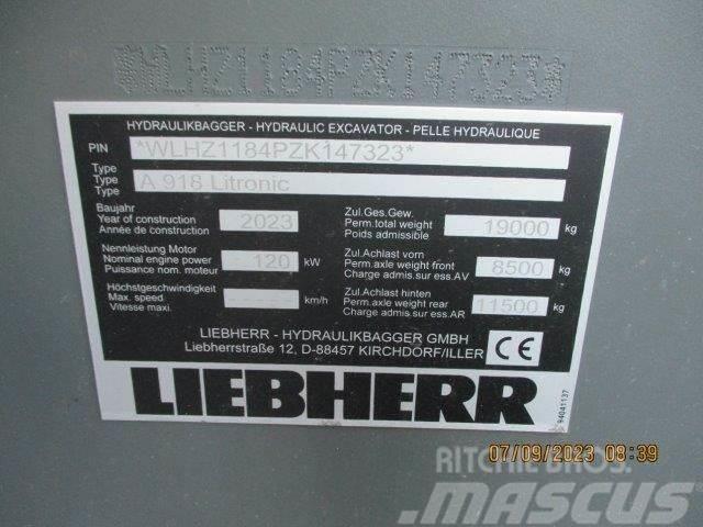 Liebherr A 918 Litronic G6.0-D Pyöräkaivukoneet