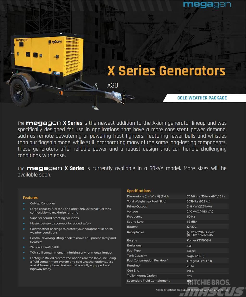  Axiom Equipment Group MegaGen X30 Muut generaattorit