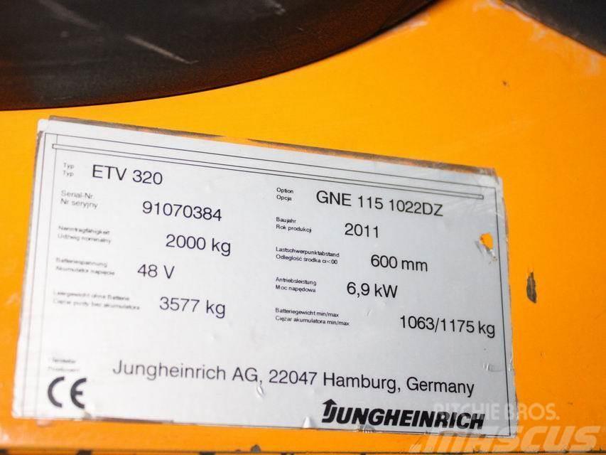 Jungheinrich ETV 320 GNE115-1052DZ Työntömastotrukit
