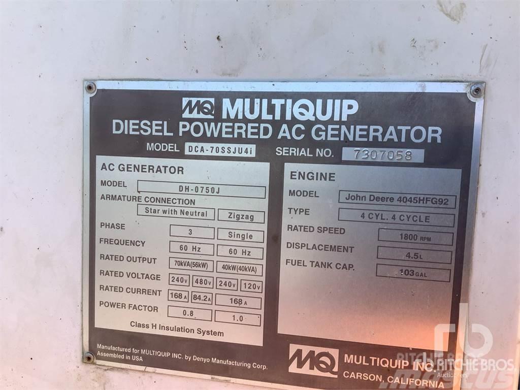 MultiQuip MQ70 Dieselgeneraattorit