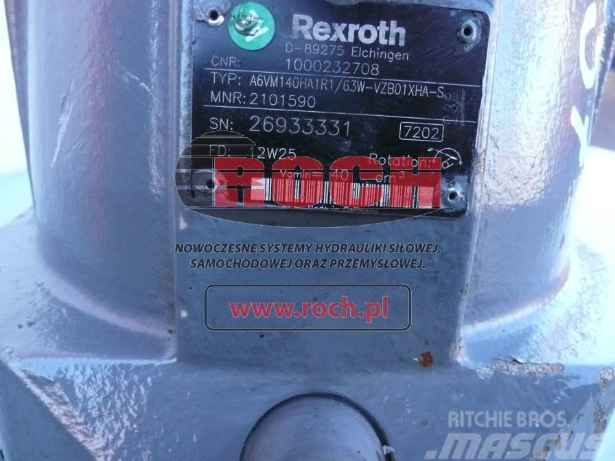Rexroth A6VM140HA1R1/63W-VZB01XHA-S 101590 1000232708 Moottorit