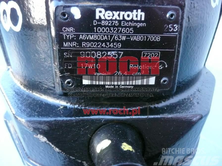 Rexroth A6VM80DA1/63W-VAB01700B 1000327605 Moottorit