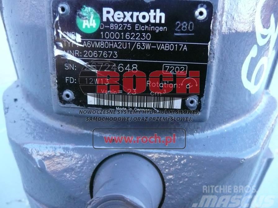Rexroth A6VM80HA2U1/63W-VAB017A 2067673 1000162230 Moottorit