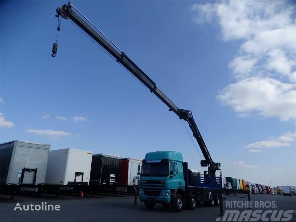 DAF CF 85.460 Crane truck MKG HMK 401 8x4 Vehicle transporters
