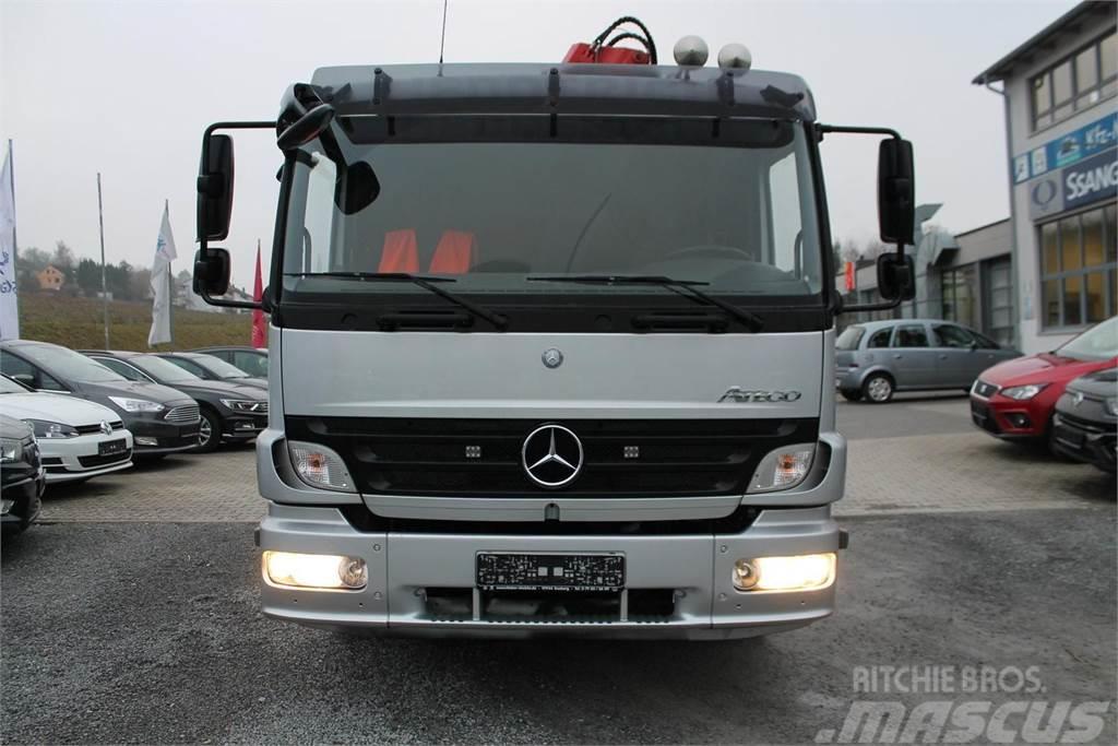 Mercedes-Benz Atego 1322 Vehicle transporter + crane MKG HMK132H Autonkuljetusautot
