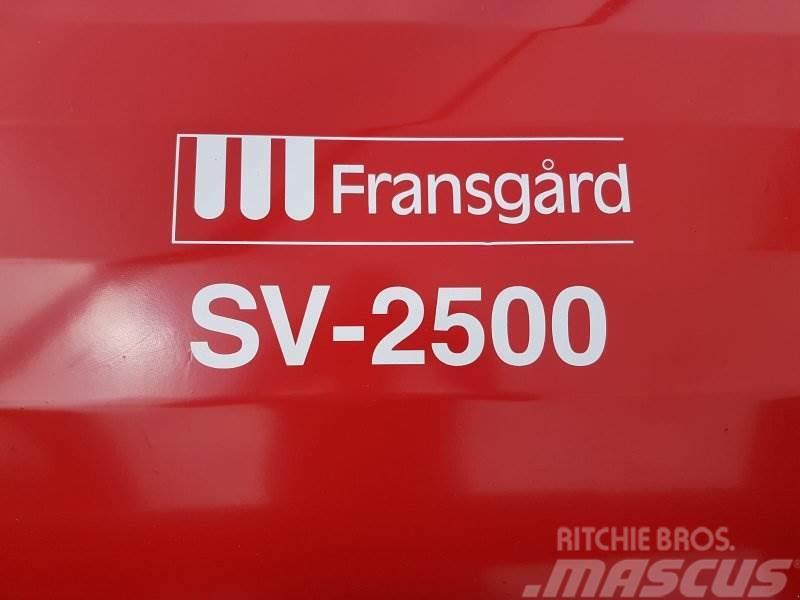 Fransgård SV 2500 Lisävarusteet ja komponentit