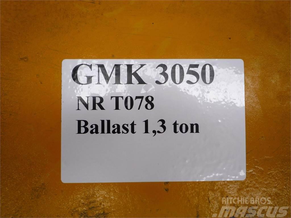Grove GMK 3050 counterweight 1,3 ton Nosturien osat ja lisävarusteet