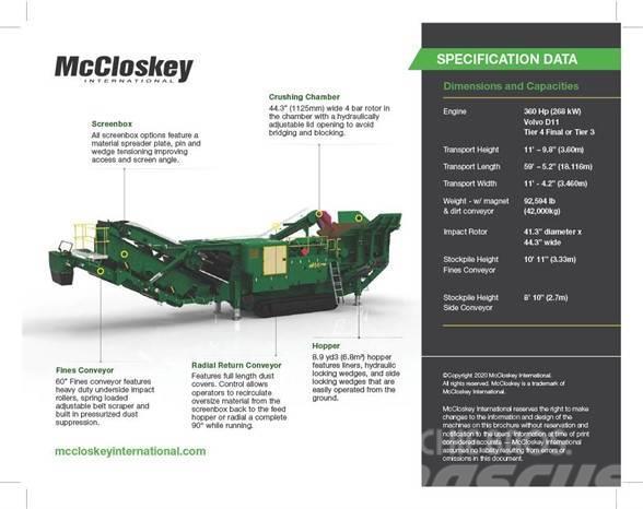 McCloskey I44RV3HD Murskaimet