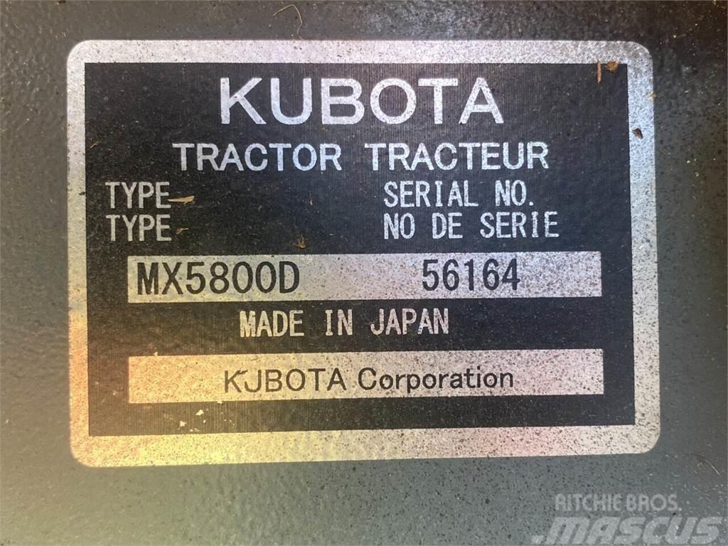 Kubota MX5800 Muut koneet