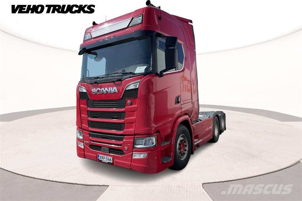 Scania S580 Walking Floor hydrauliikka Vetopöytäautot