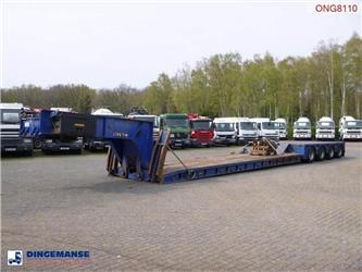 King 4-axle lowbed trailer 104 t / 9.6 m / 4 steering a