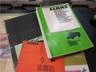 CLAAS 695 käyttöohje- ja varaosakirjat